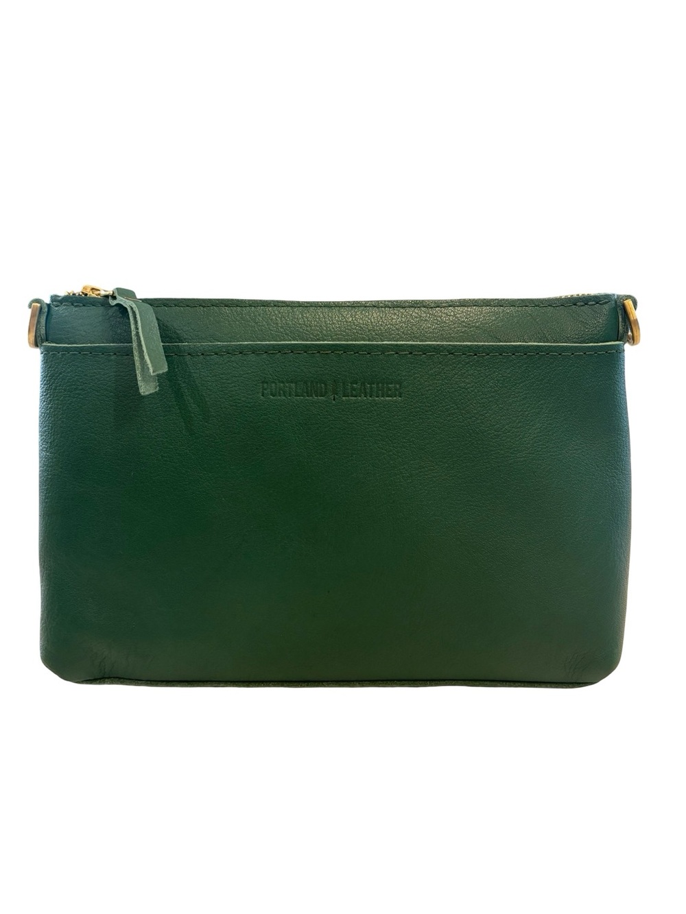 Portland Leather Classic (small) Poppy Green Leather Crossbody Bag Purse